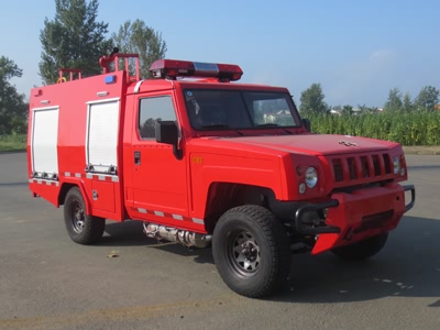 北汽吉普越野1噸水罐消防車（上藍牌）
